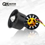Motor EDF 2822 de 64mm y, ventilador de conducto 6s sin escobillas, carcasa de Material compuesto, 12 aspas para piezas de drones de avión RC